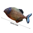 thumbnail image 3 of W-564 Blue A Piranha Fish Plush Toy 40Cm Cotton Material Soft Simulation Doll Aquarium Fun #82C32, 3 of 6