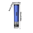 thumbnail image 3 of Moulin à Poivre Électrique à Mouture Réglable / Rechargeable par USB / Noyau en Céramique / Lot de 3 / ABS Acier Inoxydable / Blanc Bleu Rouge / Portable 9 Pouces, 3 of 7