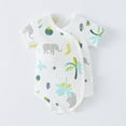 thumbnail image 1 of JDQJBZ Barboteuse à Manches Courtes Unisexe pour Bébé en Coton Imprimé Combinaison, 1 of 1