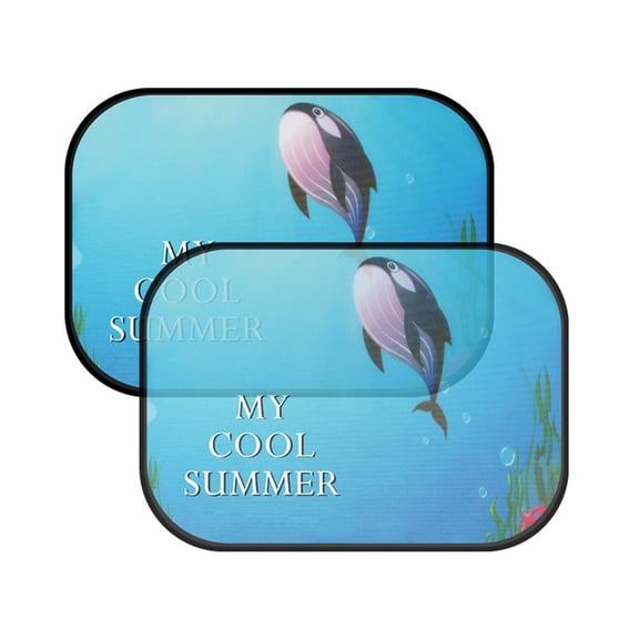 Nouveau 2 Pcs Pare-Soleil Latéral de Voiture Motif Dessin Animé Protecteur de Soleil Auto Couverture Enfant Pliable E8L4 Enfants pour Bébé
