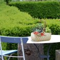thumbnail image 3 of Ceramic Plant Pot Rattan Handheld Succulent Pots Planter For All Indoor Plants Flowers, 3 of 9