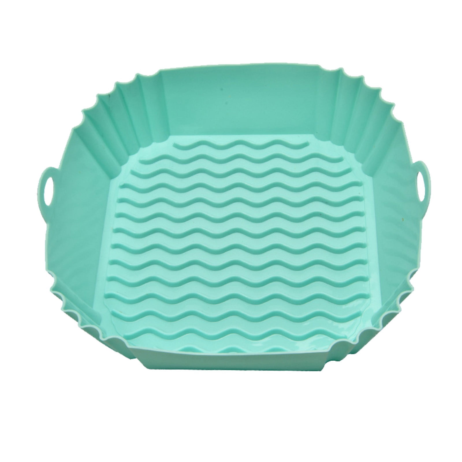 SXcggal Square Air Fryer Silicone Baking Tray Square Air Fryer Silicone Multi Color Durable Healthy Unbreakable Multitaskig Cookware
