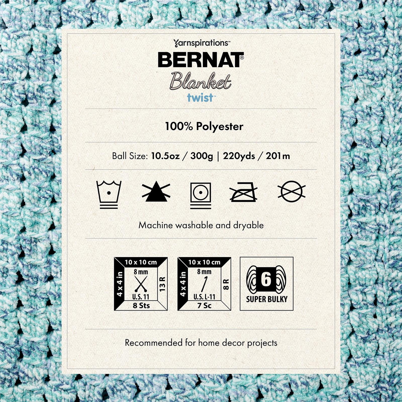 Bernat® Fil Couverture Twist™, Polyester #6 Super Volumineux, 10,5oz/300g, 220 Yards