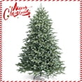 thumbnail image 1 of Patiojoy 8ft Evergreen Artificial Christmas Tree, Mixed PE & PVC Tree Metal Stand Included, Unlit Xmas Tree for Holiday Festival, 1 of 9