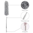 thumbnail image 3 of MesaSe Long Telescopic Extendable Feather Duster  Bendable Microfiber Duster with Stainless Steel Extension Pole Up to 110‘‘ Cobweb Brush Static Hand Duster for Cleaning Ceiling Fan Cars, 3 of 8