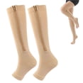 thumbnail image 1 of TopLLC Chaussettes Zippées pour Varices, Chaussettes Compressées, Chaussettes à Pression Exposée, Chaussettes de Sport Chaussettes de Course bits bits, 1 of 4