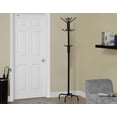 thumbnail image 3 of Monarch Specialties Coat Rack, Hall Tree, Free Standing, 12 Hooks, Entryway, 70"h, Bedroom, Metal, Black, Transitional, 3 of 3