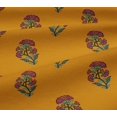 thumbnail image 5 of oneOone Georgette Viscose Fabric Leaves & Floral Block Printed Craft Fabric BTY 42 Inch Wide, 5 of 5