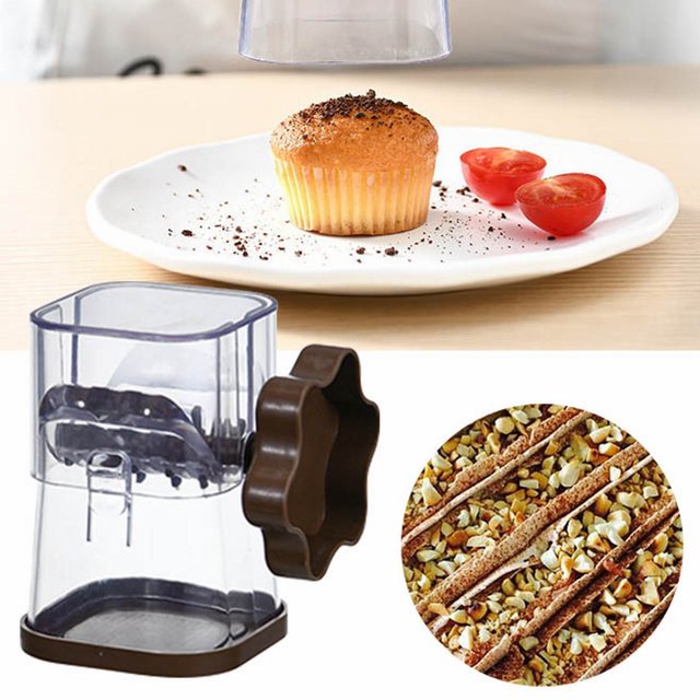 Oleegame 1PC SALUTUY Manual Nut Chopper Multifunctional Nut Grinder Nut Dry Fruit Cutter And Slicer Chopper Sturdy For Pecans For Hazelnuts For Kitchen Brown