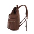 thumbnail image 2 of KAUKKO Vintage Casual Canvas and Leather Rucksack Backpack, 1Coffee, 2 of 4