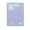 Purple, variant on B5 Notebook, 9mm Grid Pages, 120 Sheets, Plastic Cover, Portable for Learner and Professionals,Luxury Feel,YISHFHP,White