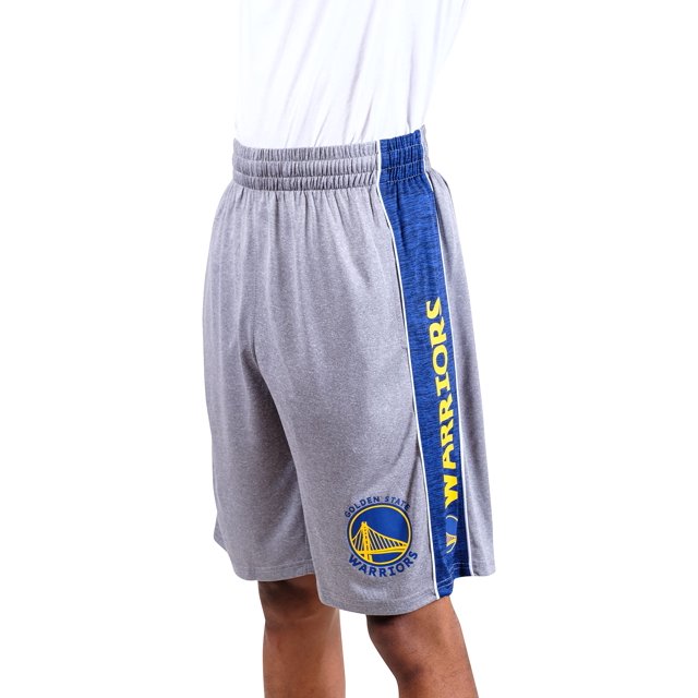 Ultra Game NBA Golden State Warriors Men's Mesh Athletic Active Basketball Shorts, Heather Gray, Small