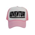 thumbnail image 1 of Men's Adventure Hat Outdoor Trucker Cap, White/Light Pink, 1 of 2
