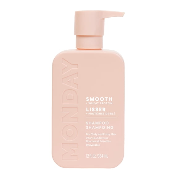 MONDAY Haircare Shampooing Lissant avec Protéines de Blé et Huile d'Avocat pour Cheveux Sujets aux Frisottis