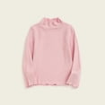 thumbnail image 2 of Diufon Toddler Baby Long Sleeve Tops High Neck Ruffled Hem Basic Bottom Clothes Fall Winter Warm Blouse, 2 of 7