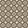 thumbnail image 1 of Ahgly Company Machine Washable Indoor Square Transitional Chocolate Brown Area Rugs, 4' Square, 1 of 7