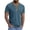 Blue, variant on ZVNAΖH Men's Henley Short Sleeve T-shirts Casual Button Basic Tee Shirts Summer Lightweight T Shirts with Pocket