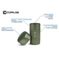 thumbnail image 4 of Corloq EDC120 Rugged Sealed Everyday Carry Storage Container, 120 CC, High Strength Zytel, Green Body, Gray Cap, 4 of 7