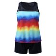 thumbnail image 4 of Kcodviy Swimsuits for Women with Plus Size Bathing Shorts for Women Shorts athletic Two Piece Jr Swimsuits for Teen Bathing Suits Racerback Tank Swimming Shorts Tops Swimwear, 4 of 8
