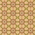thumbnail image 1 of Ahgly Tapis d'Intérieur Lavable en Machine Carré Transitionnel Chrome Or Jaune, 7 Pieds Carré, 1 of 7