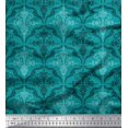 thumbnail image 1 of Soimoi Moss Tissu Georgette Filigrane Damas Imprimé 1 Yard 42 Pouces de Large, 1 of 3