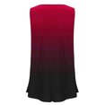 thumbnail image 4 of fatyb Débardeurs pour Femmes Grande Taille Couleur Dégradée Sans Manches Tunique Fluide Décontractée Col Ras du Cou Blouses Amples, 4 of 5