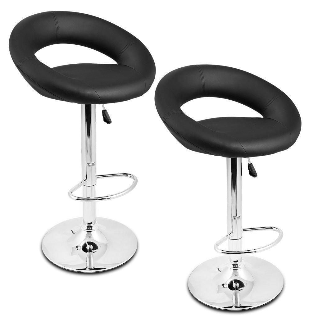 Nicer Furniture Black Mooncut Bar Stool
