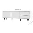 thumbnail image 3 of Bestar Maia 63W TV Stand white, 3 of 3