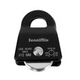 thumbnail image 2 of jinwen 20KN Small Lightweight Mobile Rope Pulley Single Ball Bearing For Outdoor Rock Climbing Mountaineering Tree Surgeon Caving Rigging Black/ - Black, 2 of 6