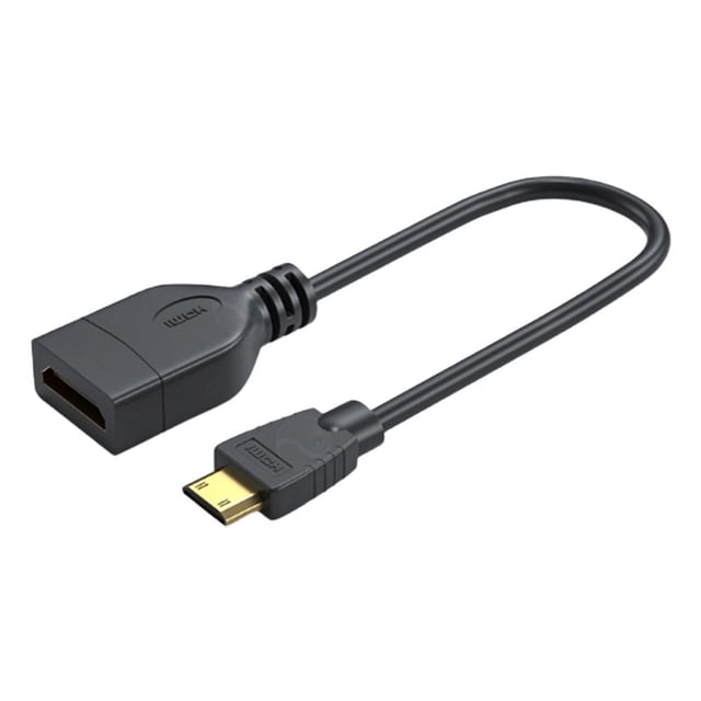 Mini HDMI-compatible Male to HDMI-compatible Female Converter Adapter Cable HOT