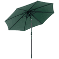 thumbnail image 1 of Outsunny Parasol de Marché Rond 3 m x 2,4 m, Vert, 1 of 10