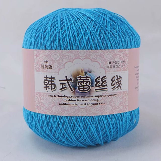 Wzzjkit Yarn for Crocheting Multicolor Lace Thread DIY Woven Mercerized Baby Fine Thread Crochet Yarn for Crocheting & Knitting, Gift Beginners and Adults, Yarn