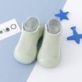 thumbnail image 1 of NOKIO Toddler Baby Boys Girls First Walking Shoes Ruffled Solid Color Non-Slip Soft Sole PreWalking Sneaker for Baby, 1 of 3