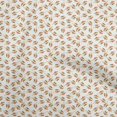 thumbnail image 1 of oneOone Polyester Spandex White Fabric Floral Craft Projects Decor Fabric Printed By The Yard 56 Inch Wide, 1 of 4
