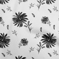 thumbnail image 1 of oneOone Polyester Spandex Black Fabric Floral Sewing Material Print Fabric By The Yard 56 Inch Wide, 1 of 4