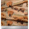 thumbnail image 3 of Soimoi Cotton Duck Fabric tree & elephant Animal Decor Fabric Printed Yard 42 Inch Wide, 3 of 4