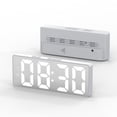 thumbnail image 1 of EGNMCR Sound Machine LED Electronic Alarm Clock Style Clock Battery Plug-in-purpose Student Alarm Clock Temperature Display alarm clock sound, 1 of 7