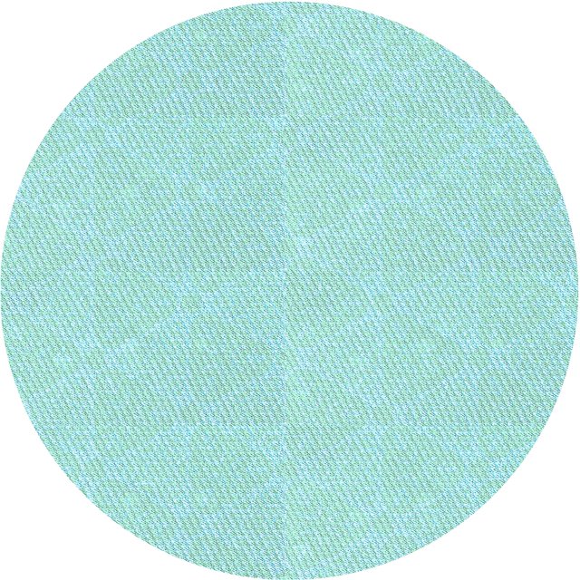 Ahgly Company Tapis Rond Lavable en Machine Intérieur Transitionnel Moyen Turquoise Vert, 7 Pieds Rond