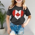 thumbnail image 2 of WEAIXIMIUNG Chemise à Rayures à Manches Longues pour Enfants T-Shirt à Manches Courtes pour Filles T-Shirt d'Été à Col Rond Coupe Décontractée T-Shirts Basiques, 2 of 4