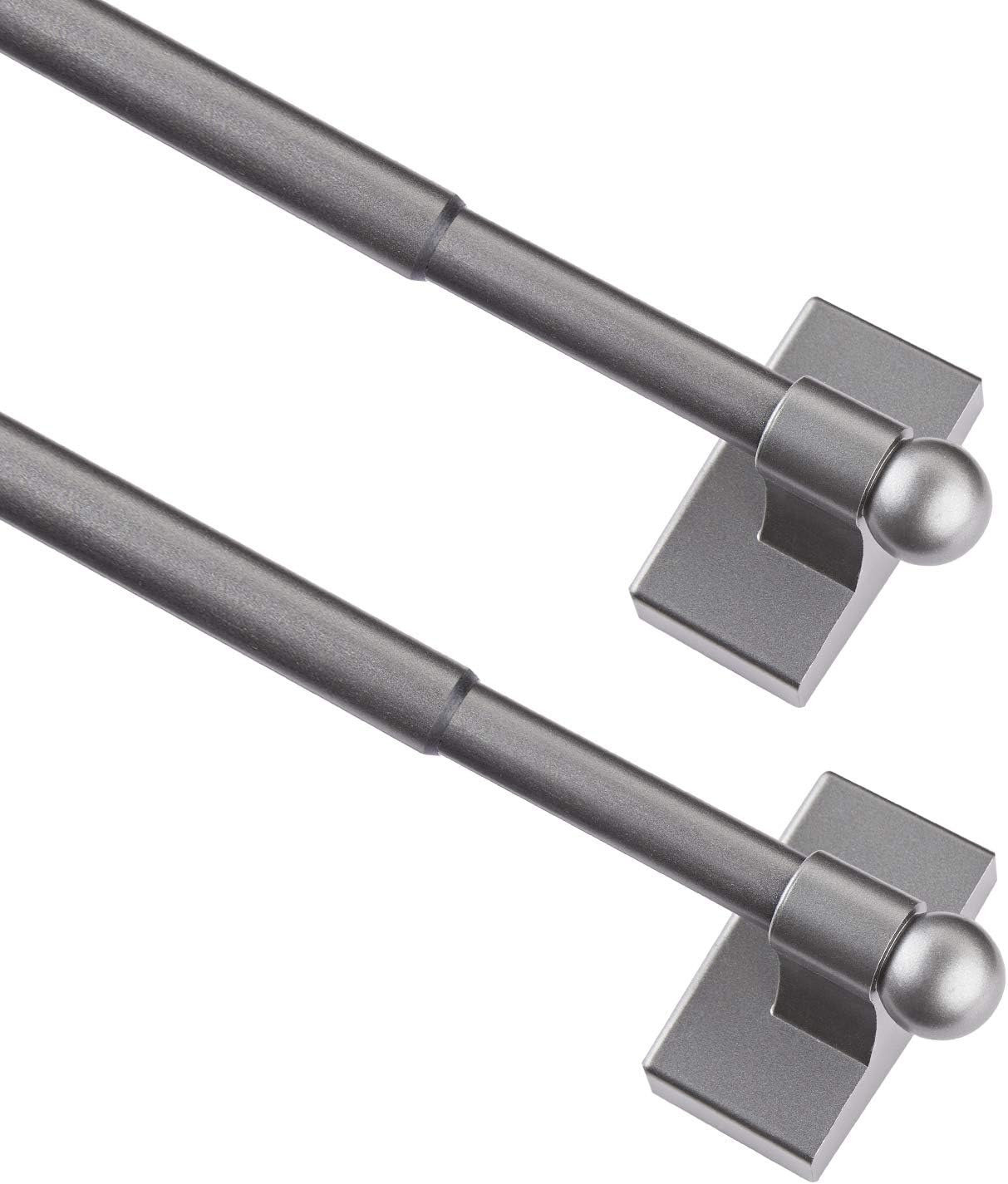 Adjustable Magnetic Curtain Rods for Mental Appliance Doors Windows to Champagne Window Rods Easy Installation Toilet Towel Bar MultiUseful (in Champagne )