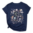 thumbnail image 1 of T-Shirts pour Femmes à Imprimé Floral T-Shirt pour Femme T-Shirt de Compression pour Femmes Manches Courtes Col Rond Manches Longues Chandails de Compression pour Femmes T-Shirts en Coton à Manches Longues pour Femmes T-Shirt pour Toutes les Occasions, 1 of 3