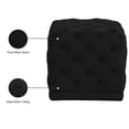 thumbnail image 3 of Meridian Furniture Stella Contemporary Velvet Ottoman/Stool in Black, 3 of 5
