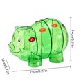 thumbnail image 2 of Bangcool Piggy Bank Pig Cute Four Grid Large Capacity Plastic Coin Bank Coin Saving Box, 2 of 10