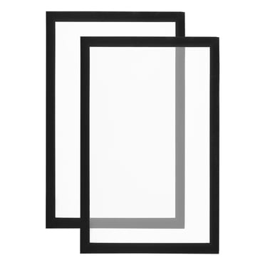 Unique Bargains Magnetic Sign Holder 11x17, 2PCS A3 Magnetic Display Frame Self Adhesive Photo Frame for Refrigerator, Black