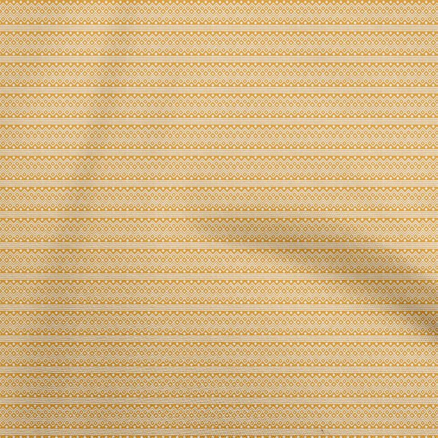 oneOone Velvet Yellow Fabric Tribal Fabric For Sewing Printed Craft Fabric By The Yard 58 Inch Wide