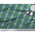 thumbnail image 2 of Soimoi polyester Crepe Fabric Plaid Check Printed Craft Fabric by the Yard 42 Inch Wide, 2 of 3