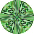 thumbnail image 1 of Ahgly Company Machine Washable Indoor Round Transitional Green Area Rugs, 3' Round, 1 of 7