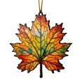thumbnail image 1 of Meitianfacai Acrylic Flat Printing Leaves Christmas Decorations Christmas Tree Decorations Hanging Pendants, 1 of 5