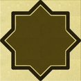 thumbnail image 1 of Ahgly Company Tapis d'Intérieur Lavable en Machine Carré Transitionnel Marron, 7 Pieds Carré, 1 of 7