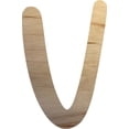 thumbnail image 1 of Wooden Letter V Craft Project, 3'' Tall Small Unfinished Wood Alphabet Letter, DIY, 1 of 3